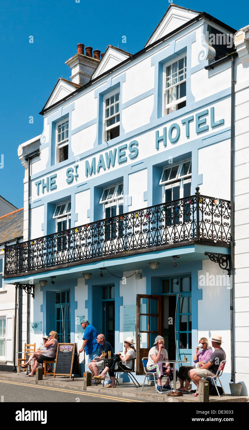 Gran Bretagna, Inghilterra, Cornwall, St Mawes Hotel Foto Stock Gran Bretagna, Inghilterra, Cornwall, St Mawes Hotel Foto Stock