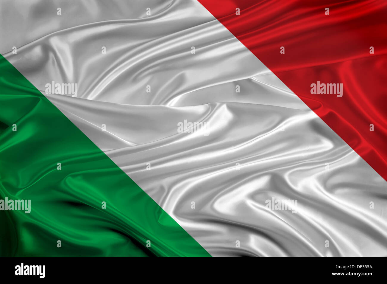 Closeup foto- Ntional bandiera dell'Italia Foto Stock