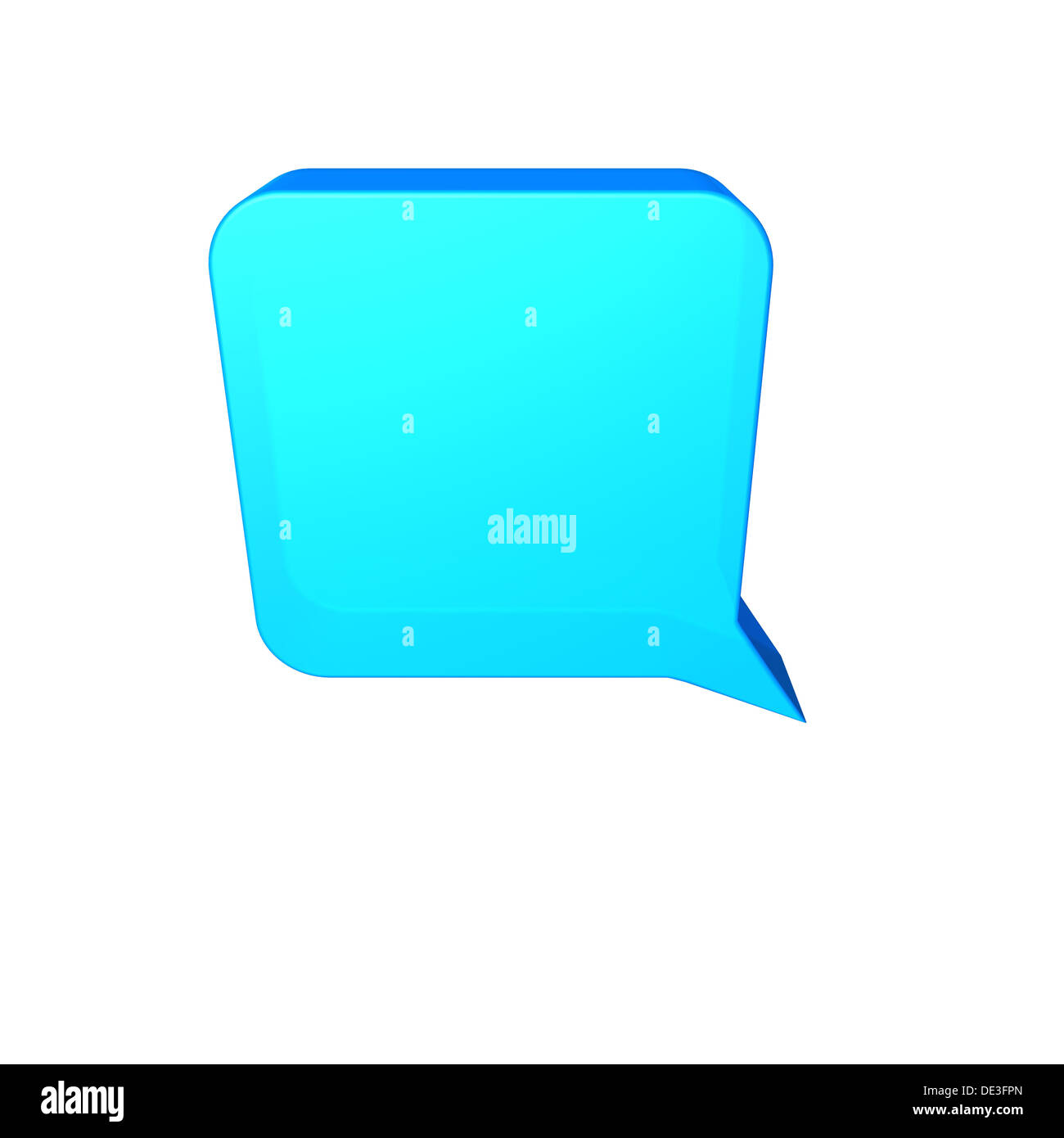 Blu palloncino del parlato Foto Stock