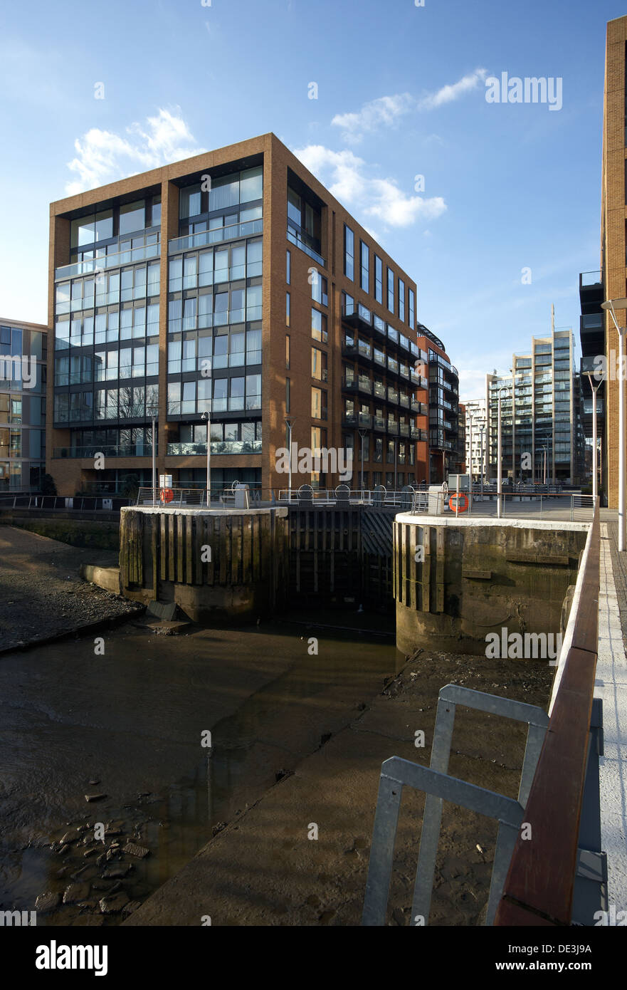 Londra, Gran Bretagna, il progetto immobiliare Grosvenor Waterside Foto Stock