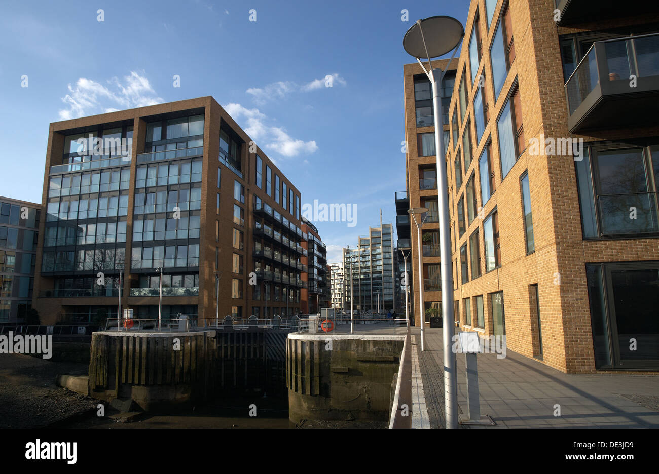 Londra, Gran Bretagna, il progetto immobiliare Grosvenor Waterside Foto Stock