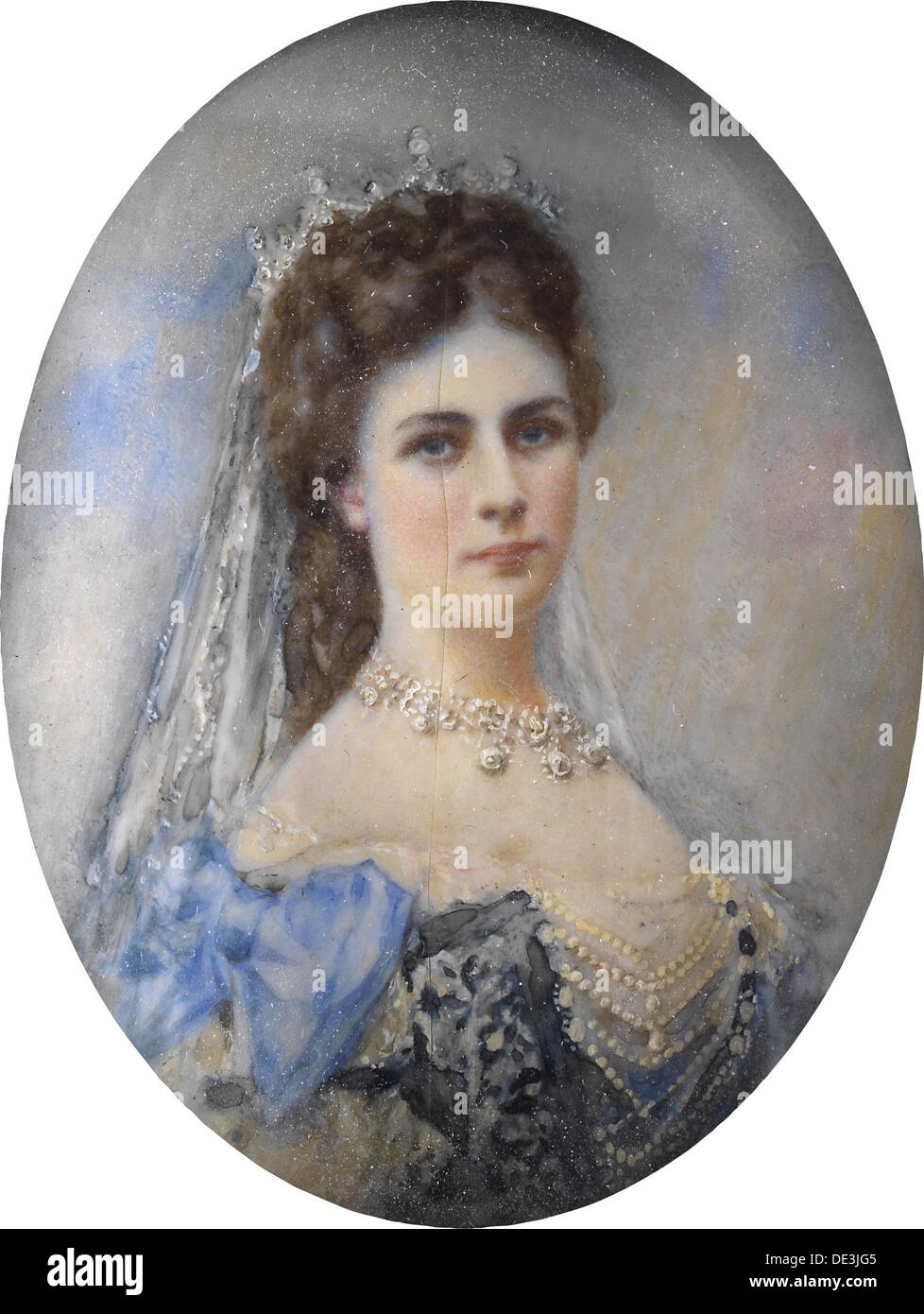 Ritratto di Elisabetta di Baviera, c. 1900. Artista: Anonimo Foto Stock