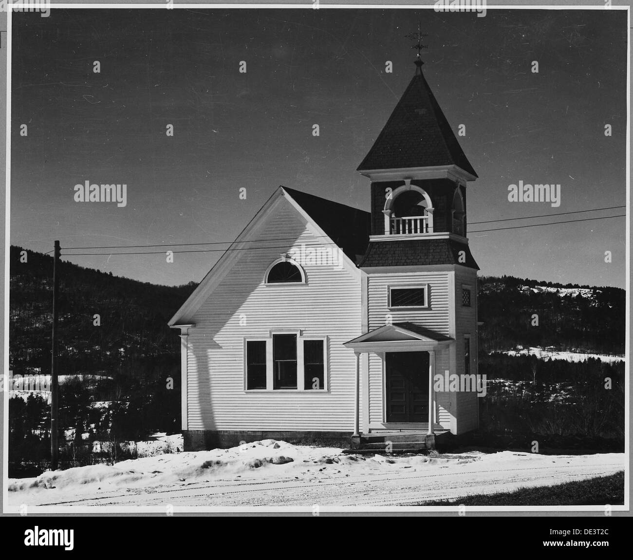 Landaff, Grafton County, New Hampshire. Come il suo edificio storico, Landaff la chiesa è abbastanza nuovo, . . . 521535 Foto Stock