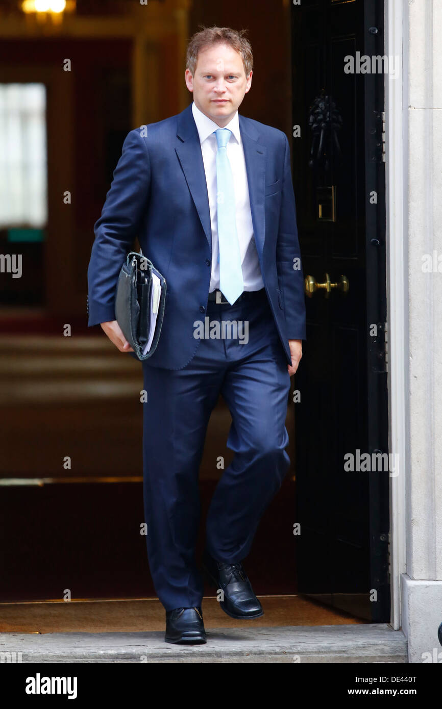 Grant Shapps MP Ministro senza portafoglio assiste il settimanale riunione del gabinetto a No:10 Downing Street a Londra, in Gran Bretagna, il 10 Foto Stock