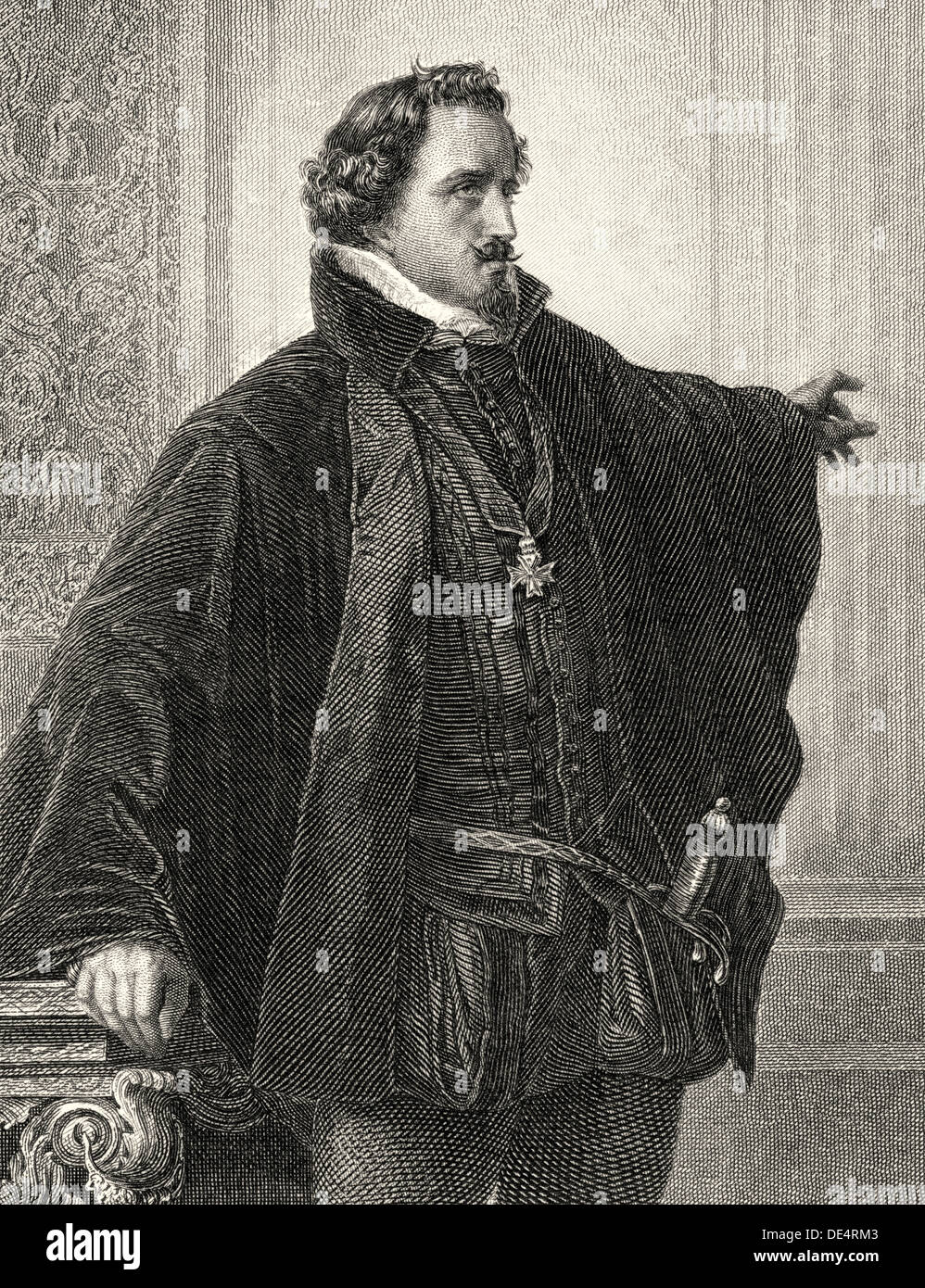 Il Marchese di Posa, carattere dal dramma Don Carlos o Don Karlos, di Friedrich Schiller, 1759 - 1805 Foto Stock