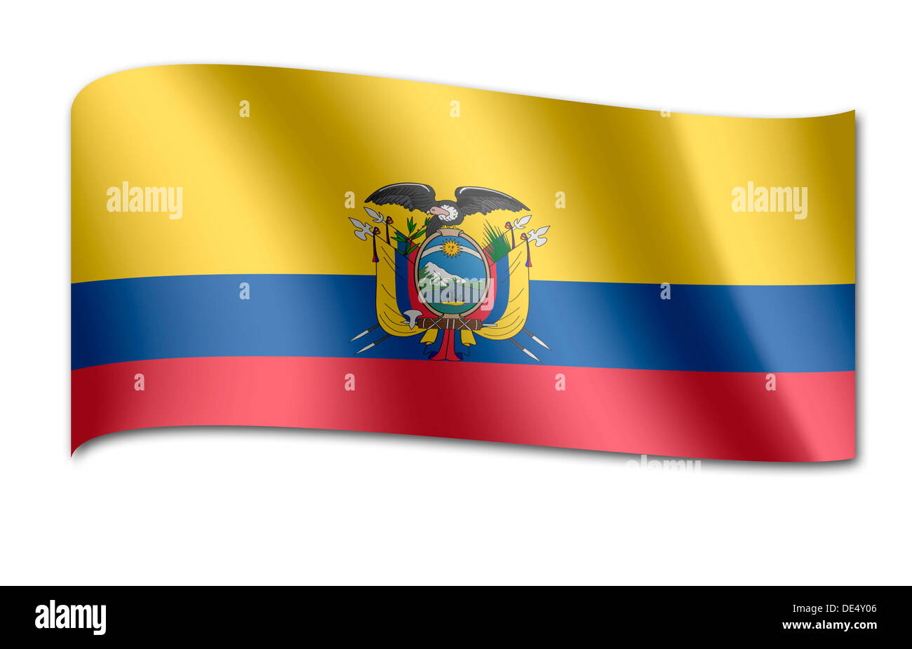 Bandiera dell'Ecuador Foto Stock