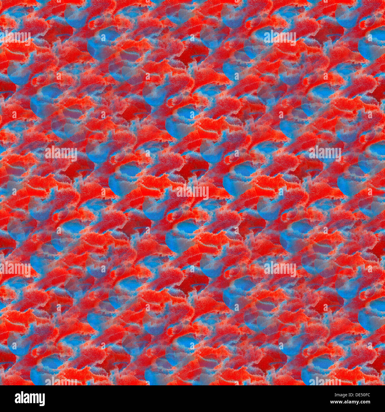 Sfondo rosso blu vernice acquerello seamless texture con macchie e striature Foto Stock Sfondo rosso blu vernice acquerello seamless texture con macchie e striature Foto Stock