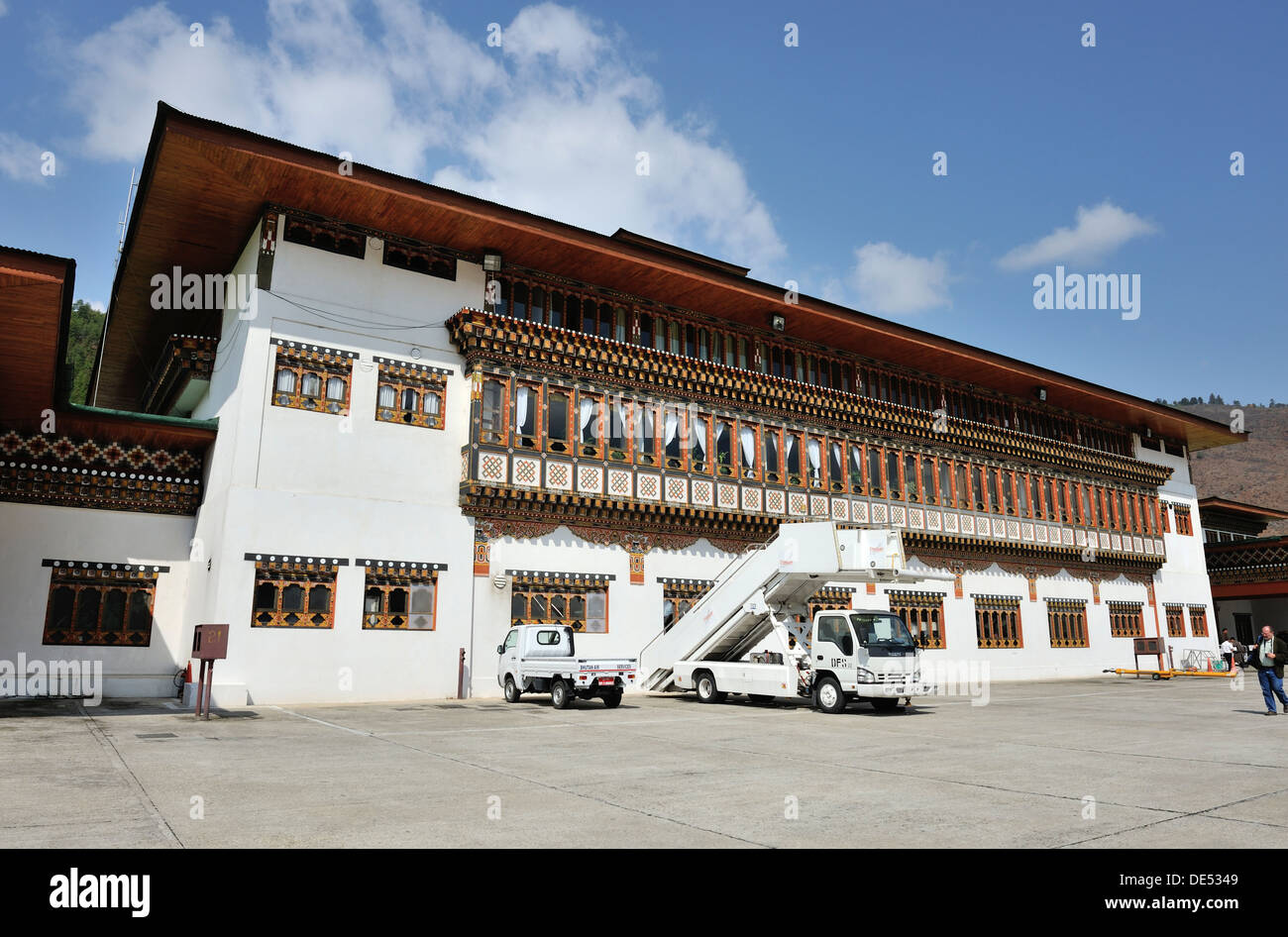 Airport Terminal, Paro, Bhutan Foto Stock