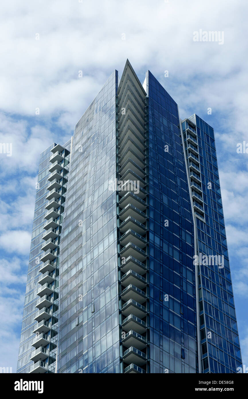 Le residenze private a Hotel Georgia highrise apartment building, Vancouver, BC, Canada Foto Stock