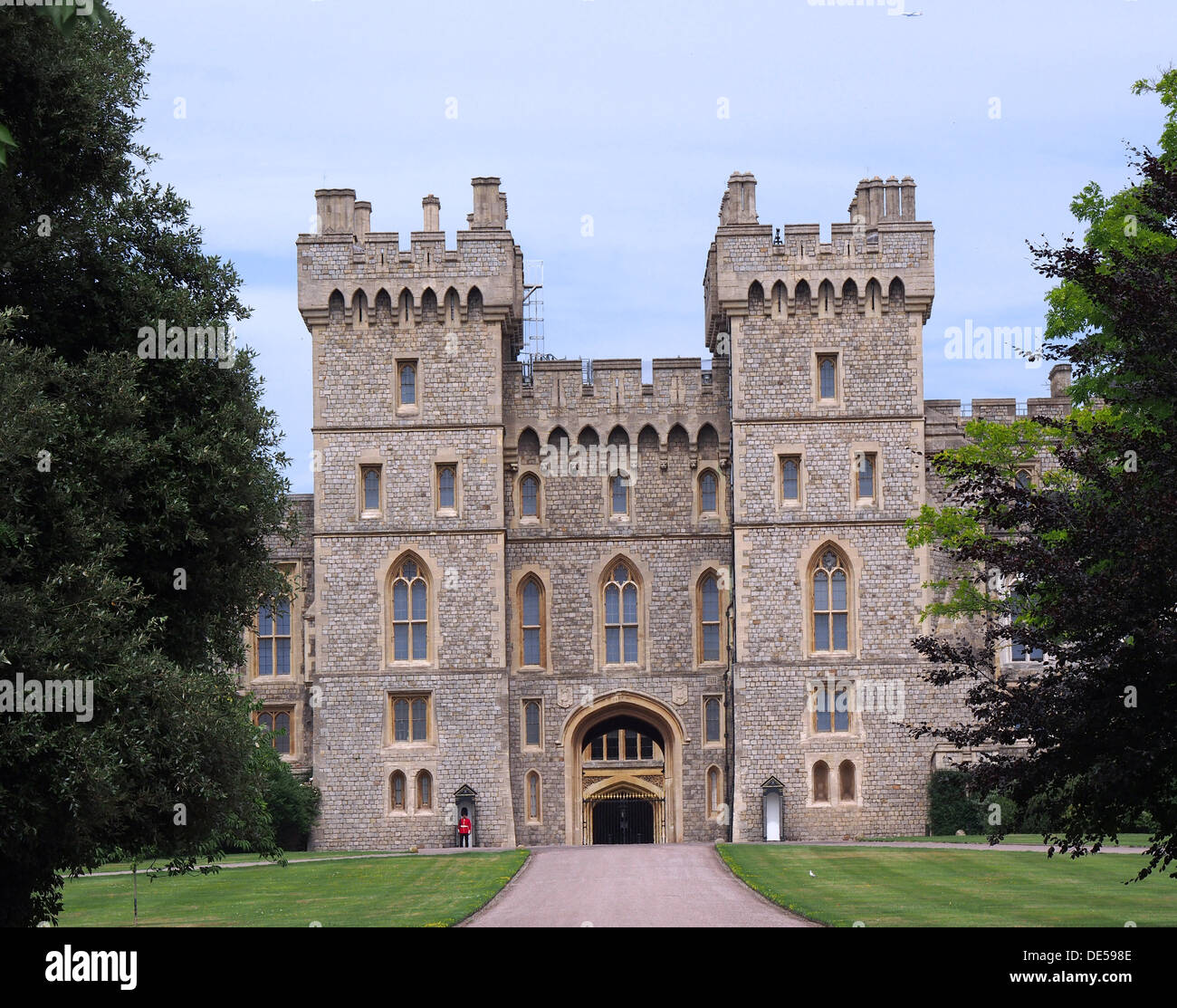 Il castello di Windsor e lunga passeggiata Foto Stock