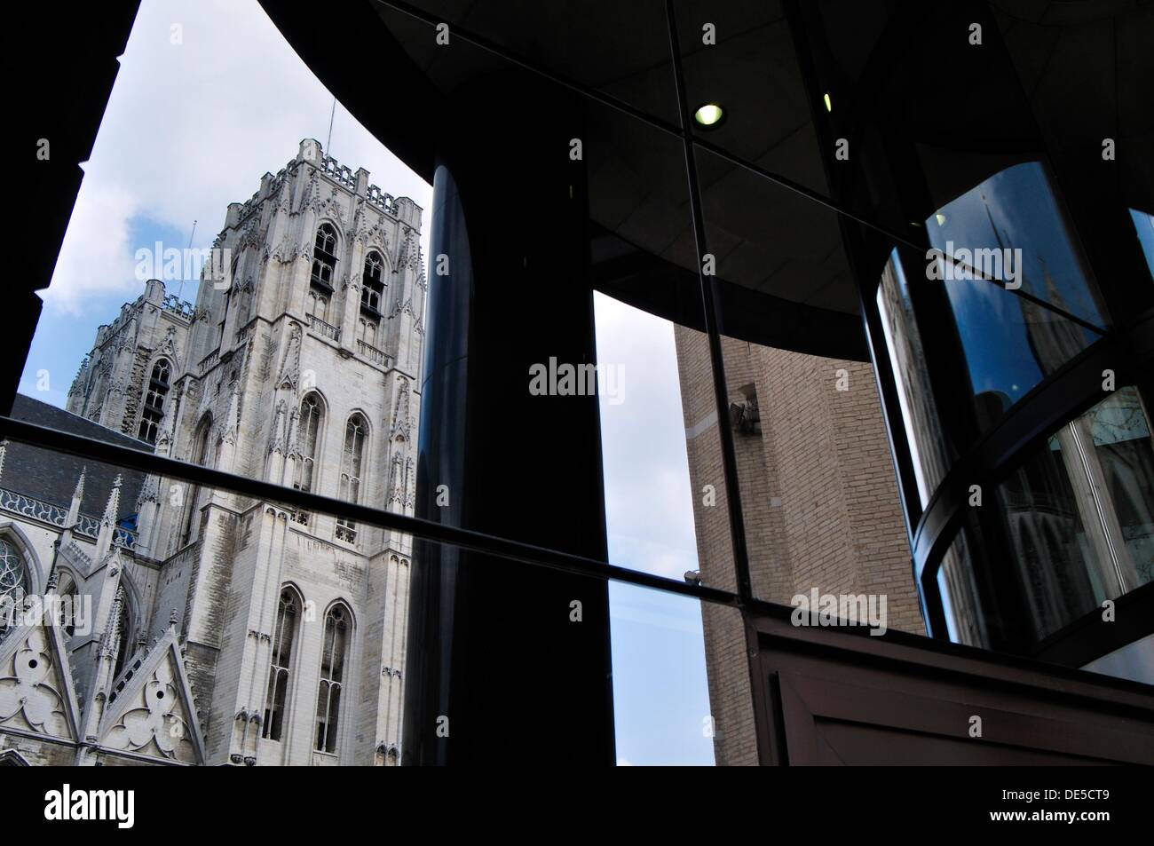 Il Belgio, Bruxelles, San Michele e Santa Gudula Cathedral Foto Stock