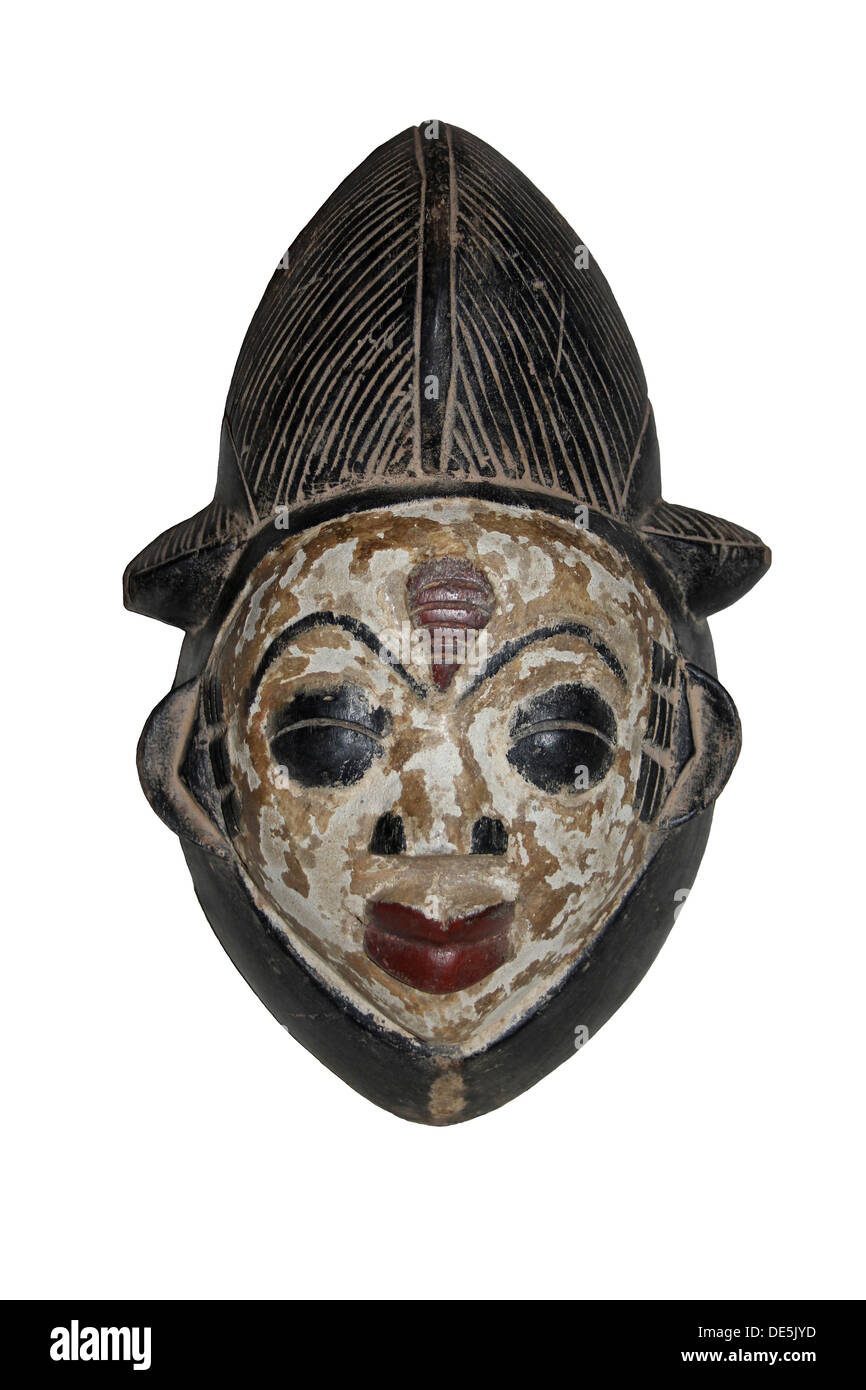 Spirito guida - Gabon legno africano maschera Foto Stock