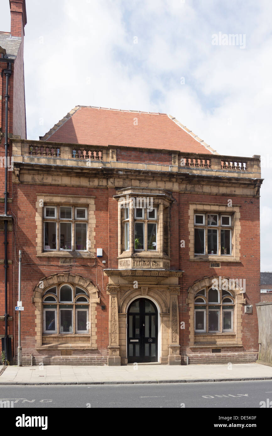 Il Grade ii Listed ex Bagni turchi edificio sulla grande Moor Street, Bolton, Lancashire. Foto Stock