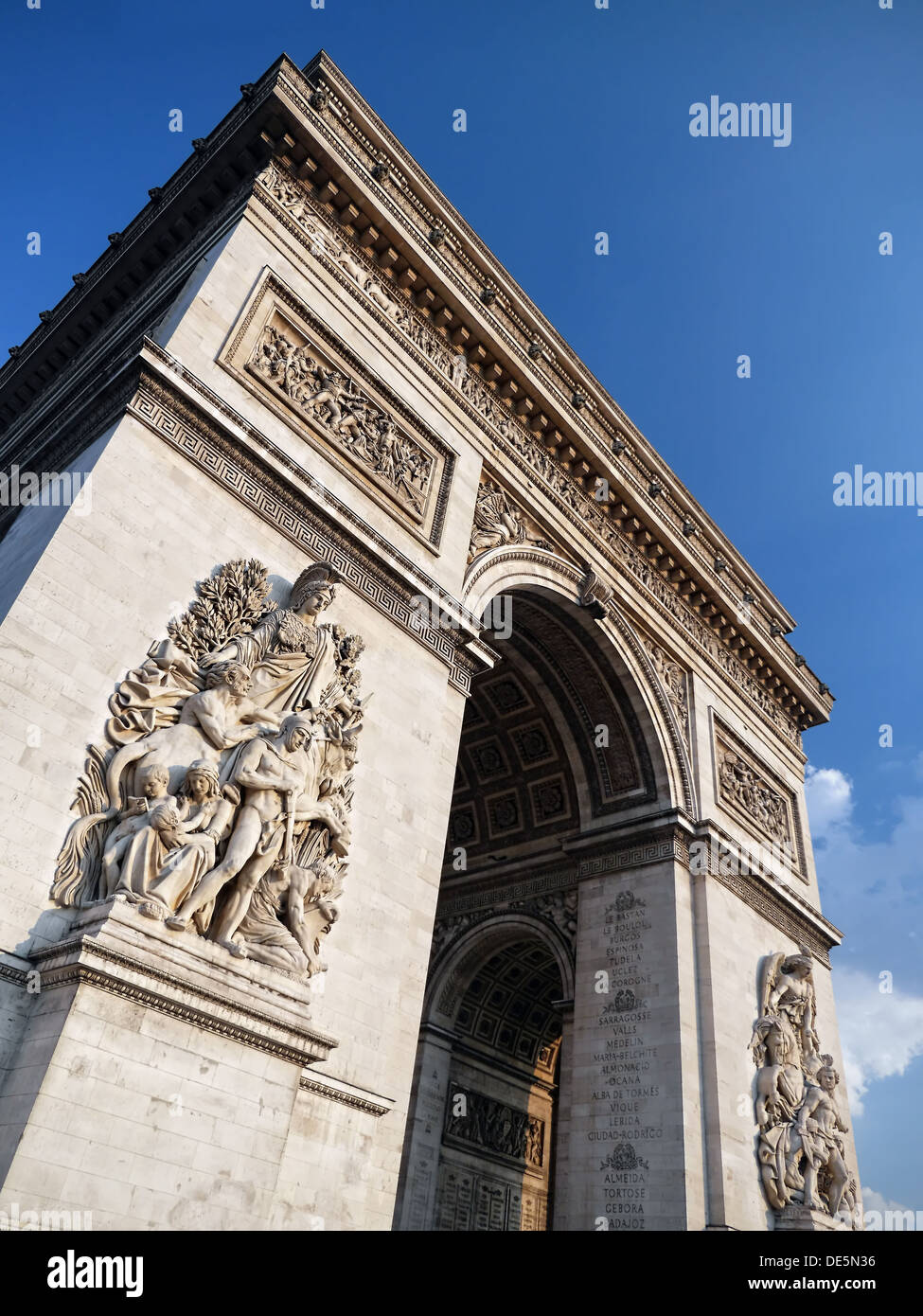 Arc de Triomphe a Parigi Foto Stock