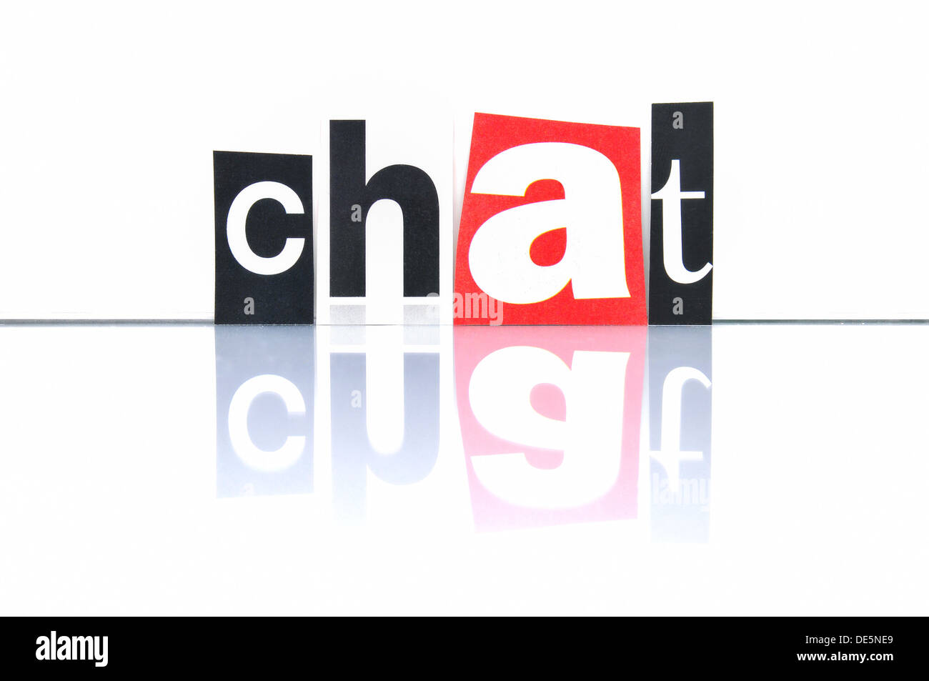 Internet icone, sfondo, pulsanti, simboli con lettere di giornale Foto Stock