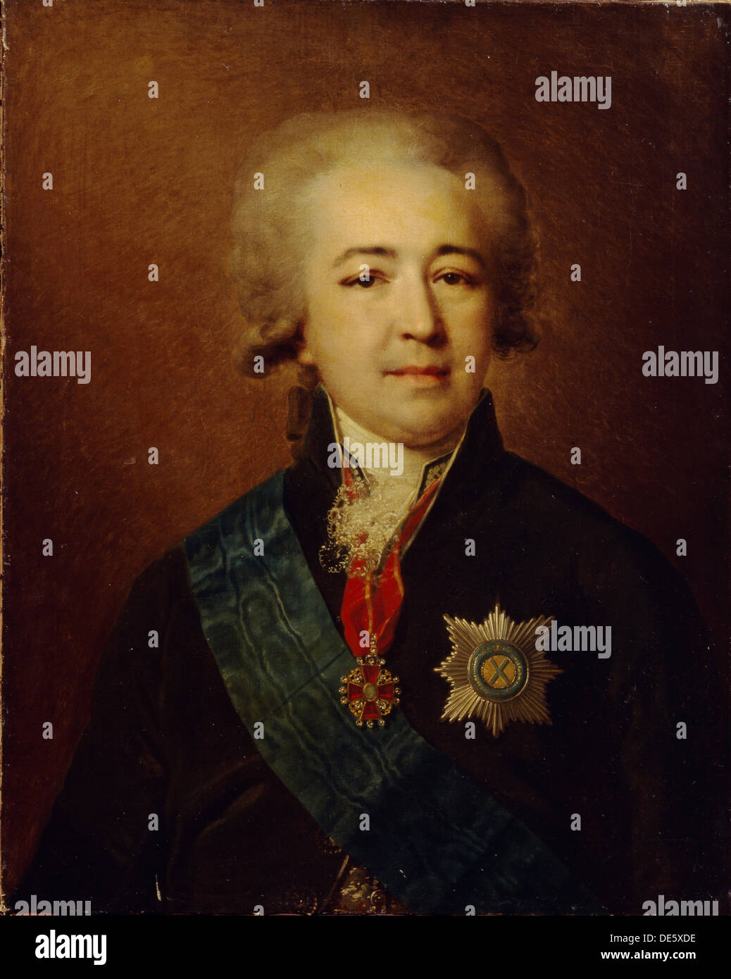 Ritratto del principe Alexander Kurakin (1752-1818). Artista: Lampi, Johann-Baptist von, il Vecchio (1751-1830) Foto Stock