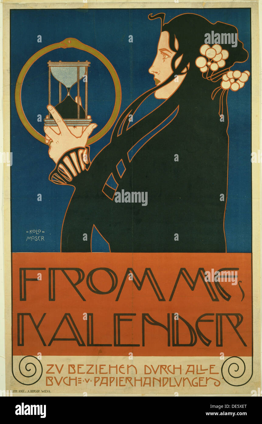 Frommes Kalender, 1903. Artista: Moser, Koloman (1868-1918) Foto Stock