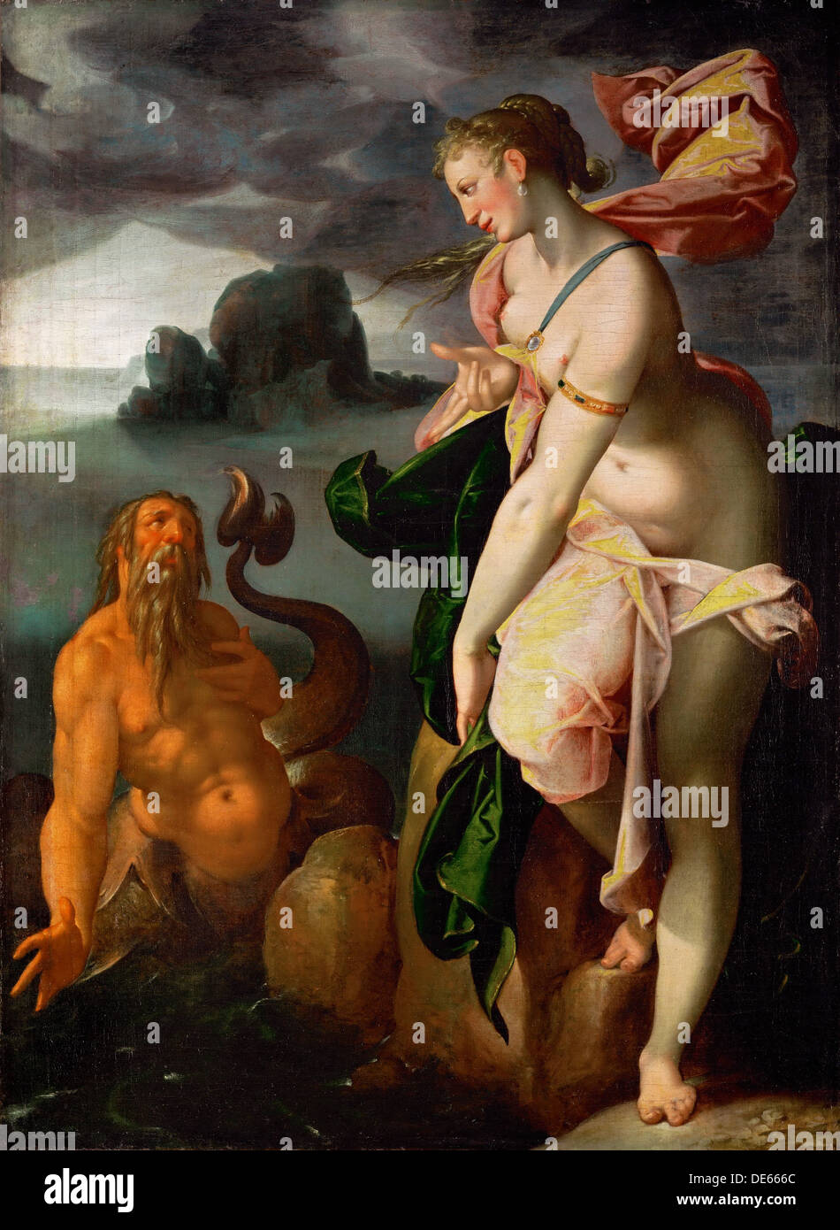 Scilla e Glauco, 1580-1582 ca. Artista: Spranger, Bartholomeus (1546-1611) Foto Stock