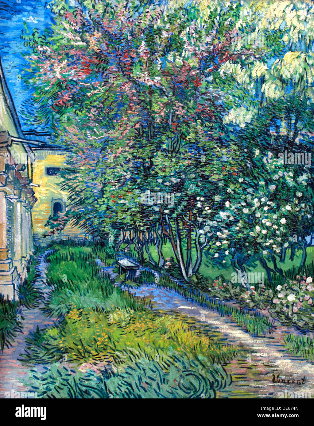 Il Giardino dell'asilo 1889 Saint Remy Vincent van Gogh 1853 - 1890 Paesi  Bassi Paesi Bassi Foto stock - Alamy