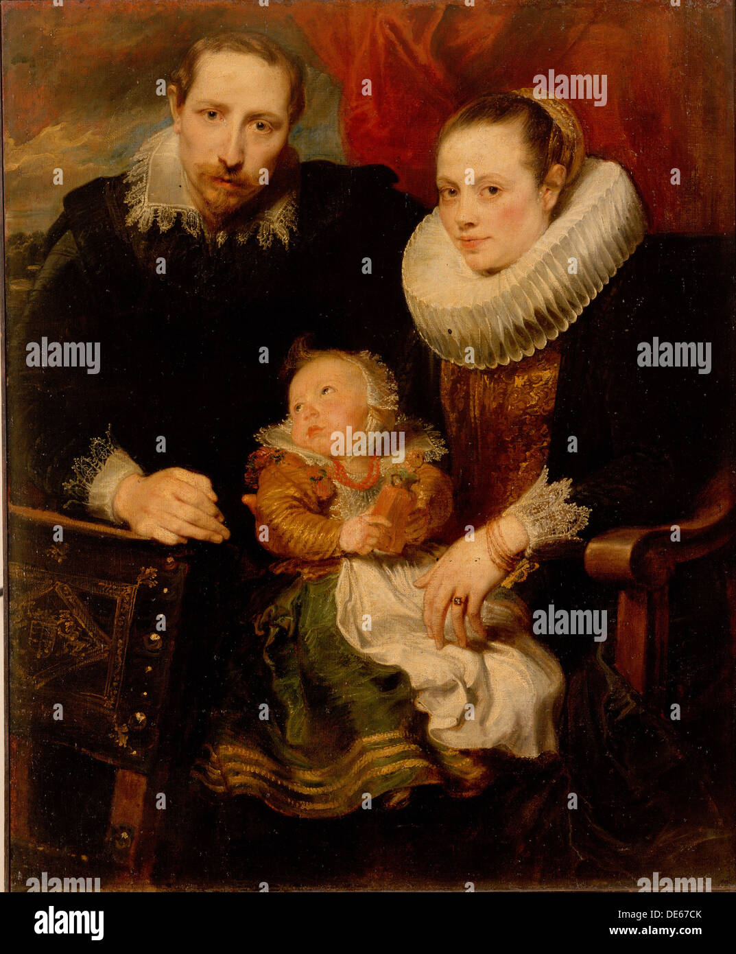 Ritratto di famiglia, 1621. Artista: Dyck, Sir Anthonis, van (1599-1641) Foto Stock