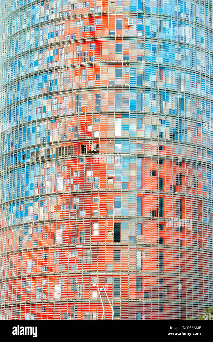 La Torre Agbar, Barcellona, Spagna Foto Stock