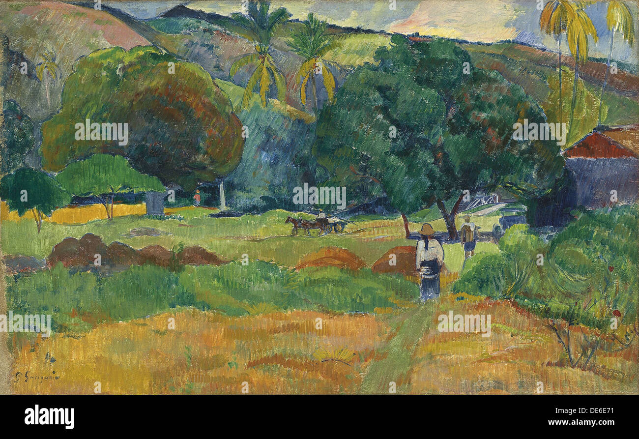 La Valle (Le vallon), 1892. Artista: Gauguin, Paolo Eugéne Henri (1848-1903) Foto Stock