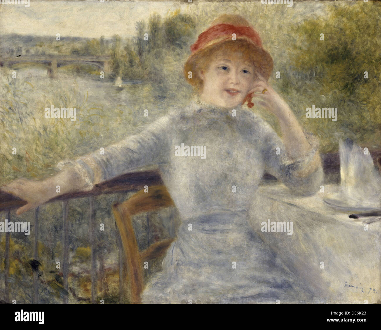 Alphonsine Fournaise, 1879. Artista: Renoir, Pierre Auguste (1841-1919) Foto Stock