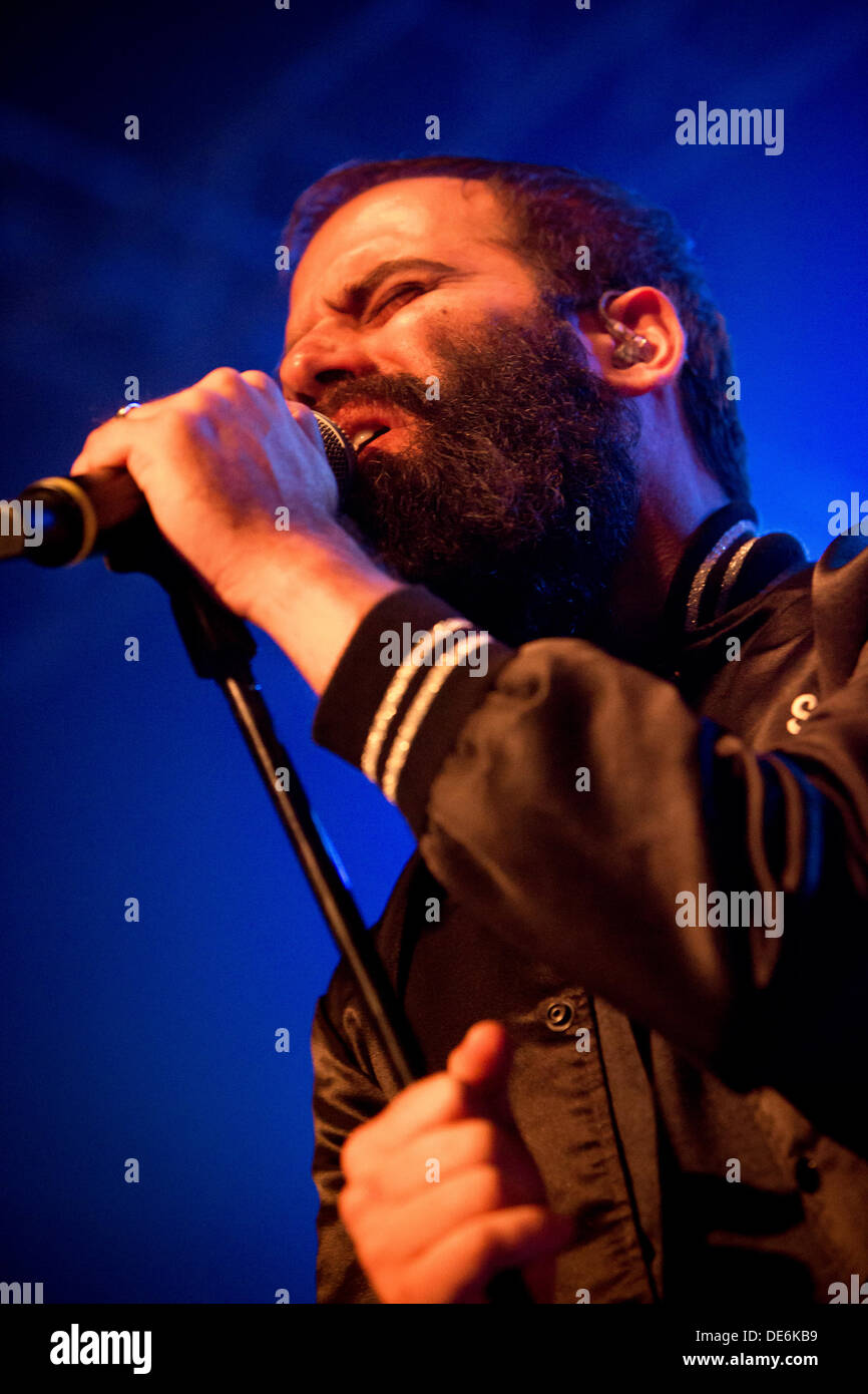 Milano Italia. 11 settembre 2013. La American indie pop duo città capitali si esibisce dal vivo a Magazzini Generali © Rodolfo Sassano/Alamy Live News Foto Stock