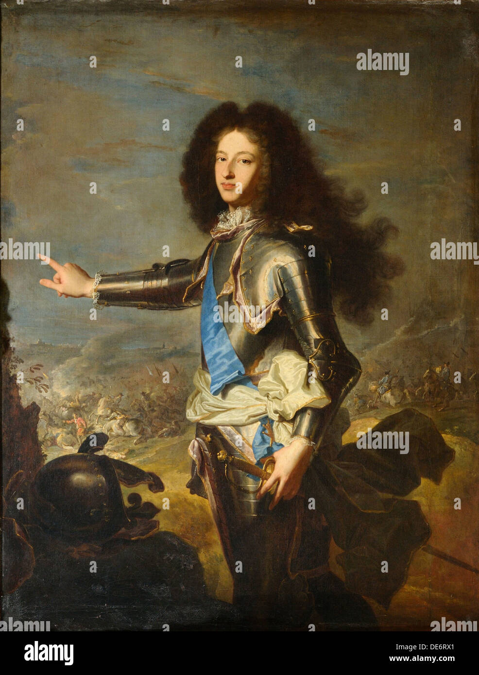 Louis de France, duca di Borgogna (1682-1712), l'inizio del XVIII sec.. Artista: Rigaud Il duomo, Hyacinthe François Honoré (1659-1743) Foto Stock