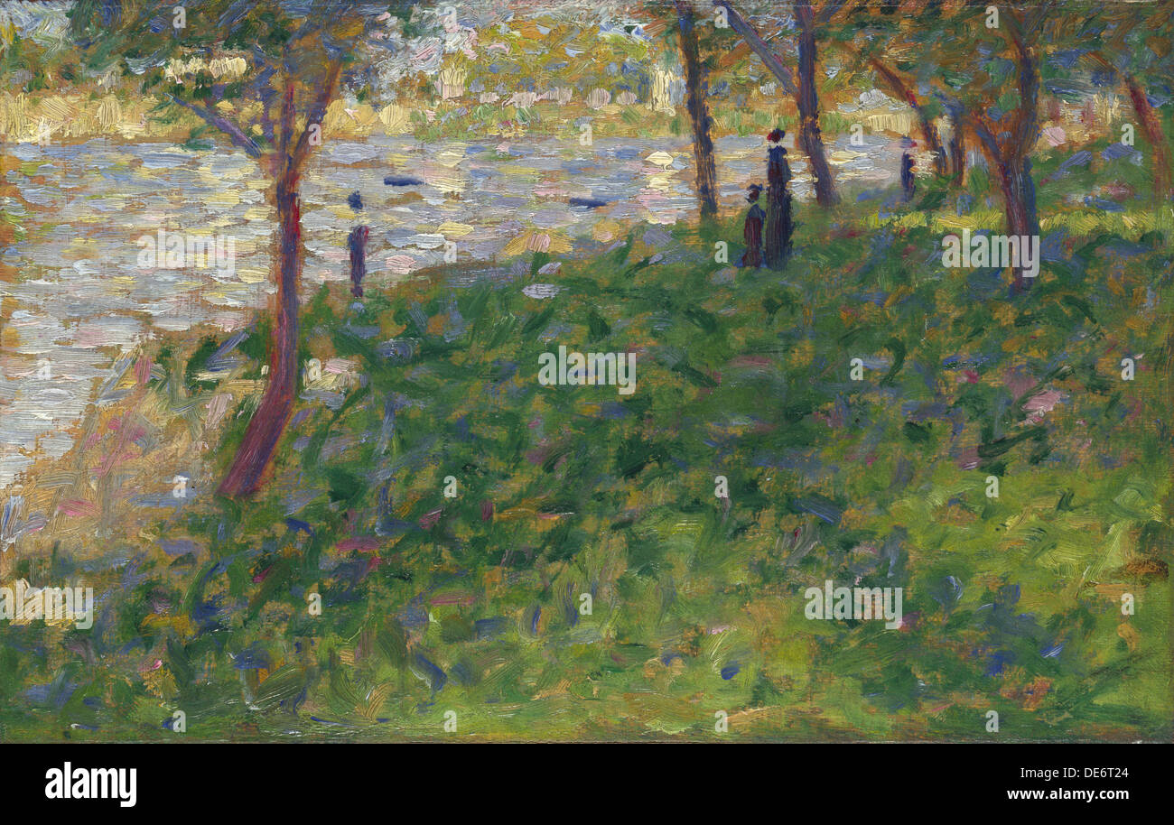 Studio per La Grande Jatte, 1884-1885. Artista: Seurat, George Pierre (1859-1891) Foto Stock