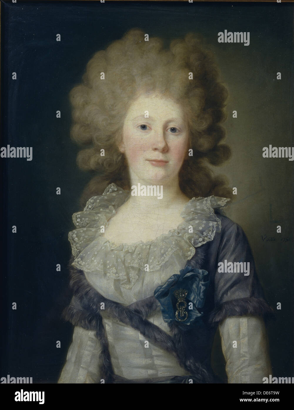Ritratto della contessa Sofia Vladimirovna Panina (1774-1844), 1791. Artista: Voille, Jean Louis (1744-dopo il 1803) Foto Stock