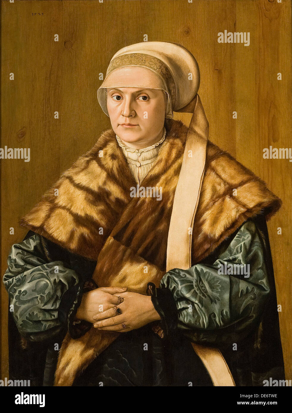 Ritratto di una donna, 1529. Artista: Beham, Barthel (c. 1502-1540) Foto Stock