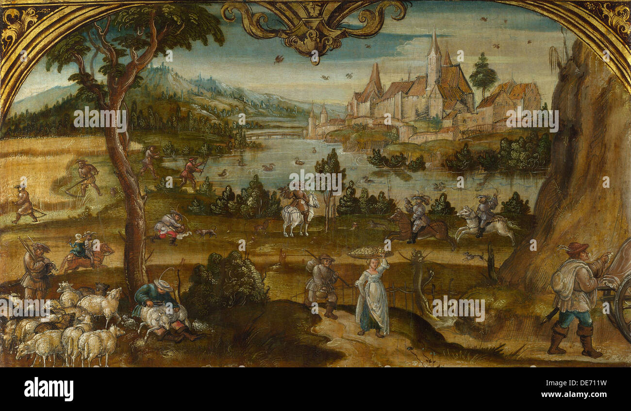 Estate, c. 1525. Artista: Wertinger, Hans von (ca. 1465-1533) Foto Stock