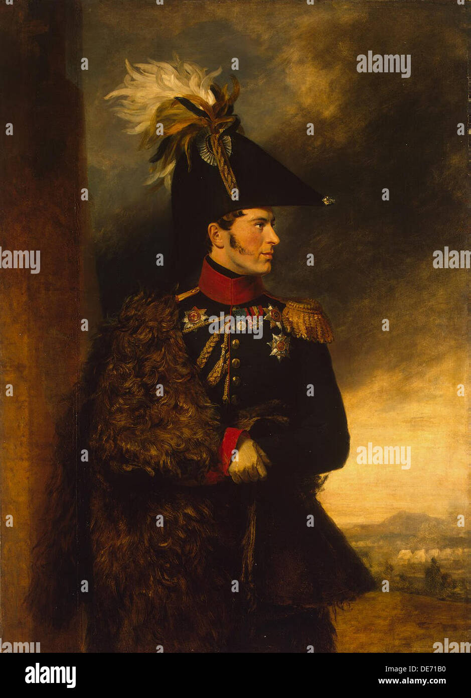 Il principe Alexander Sergeyevich Menšikov (1787-1869), ca 1825. Artista: Dawe, George (1781-1829) Foto Stock