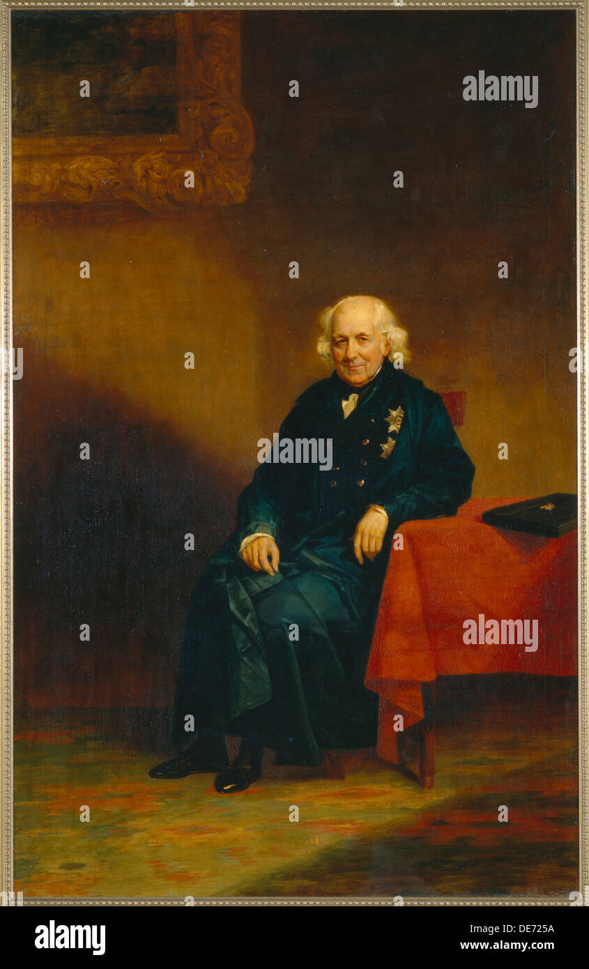 Ritratto del Conte Nikolay Semyonovich Mordvinov (1754-1845). Artista: Dawe, George (1781-1829) Foto Stock