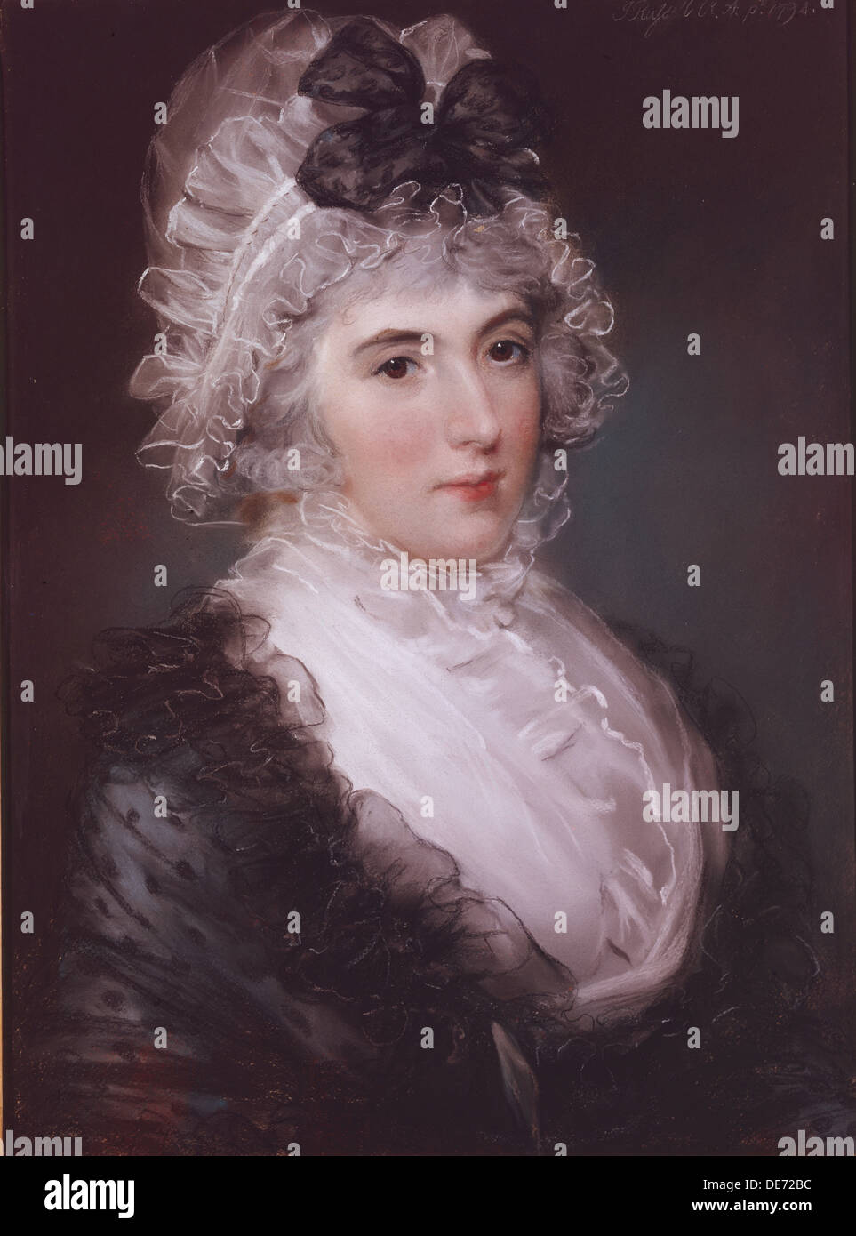 Ritratto di Signora Janet Grizel, 1794. Artista: Russell, Giovanni (1745-1806) Foto Stock
