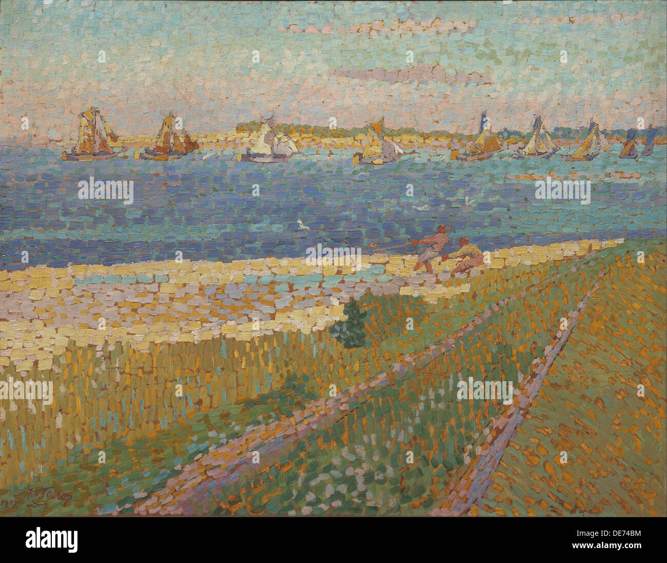 La Schelde vicino a Veere, 1907. Artista: Toorop, Jan (1858-1928) Foto Stock