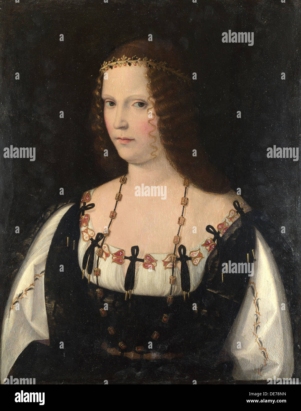 Ritratto di una giovane donna, c. 1510. Artista: Veneto, Bartolomeo (1502-1555) Foto Stock