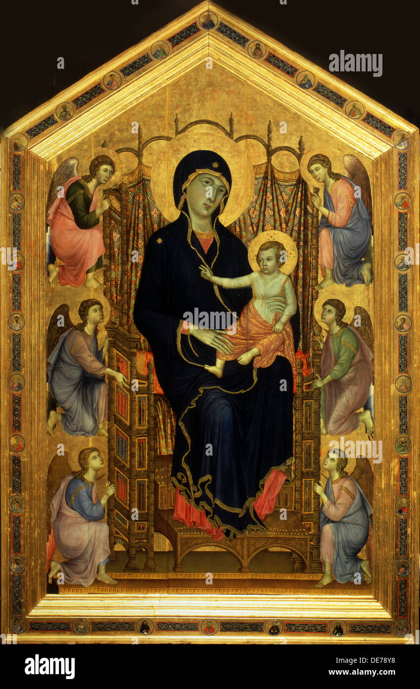 La Madonna Rucellai, 1285-1286 ca. Artista: Duccio di Buoninsegna (CA) 1255-1319 Foto Stock