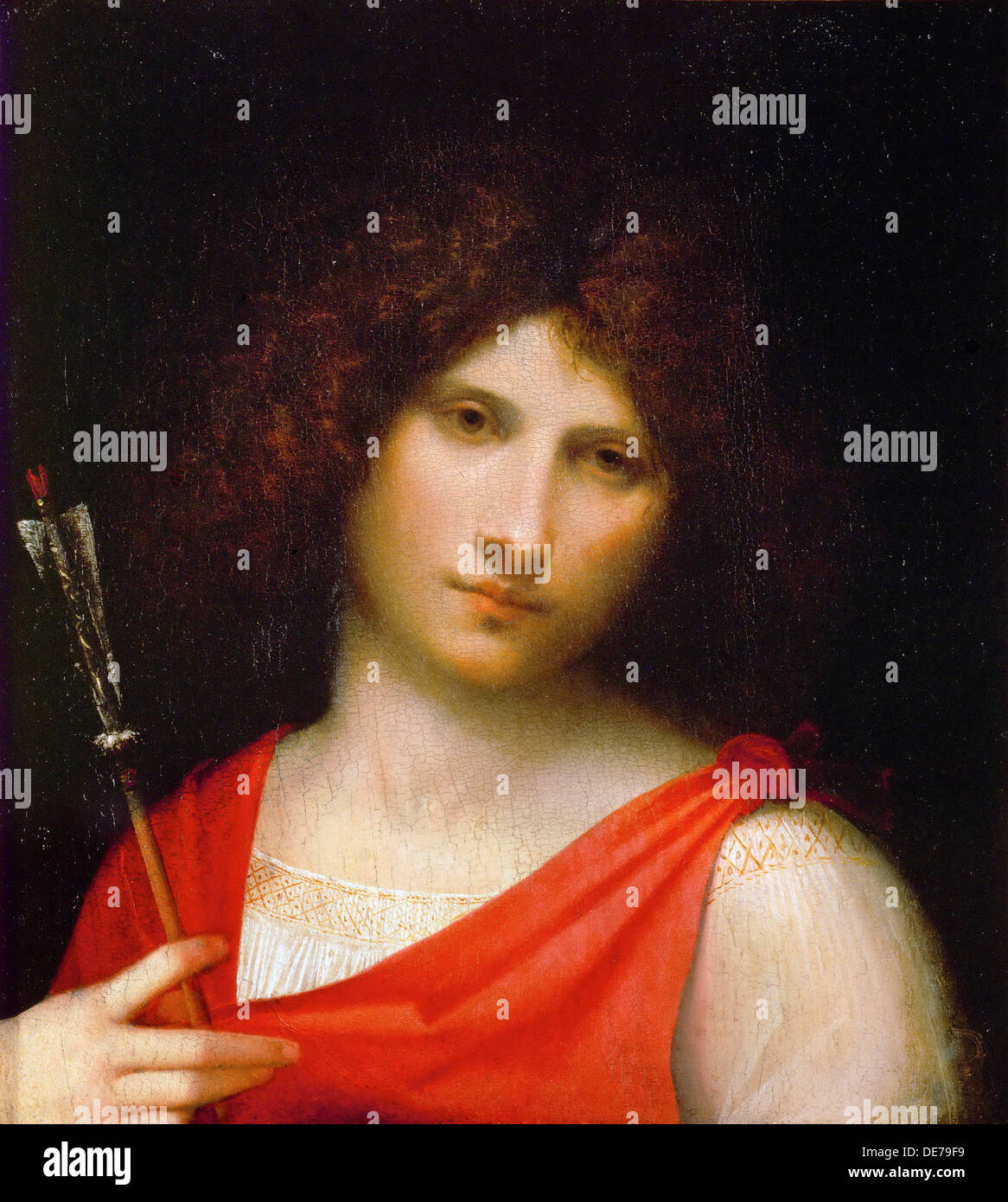 Giovane con freccia, c. 1505. Artista: Giorgione (1476-1510) Foto Stock