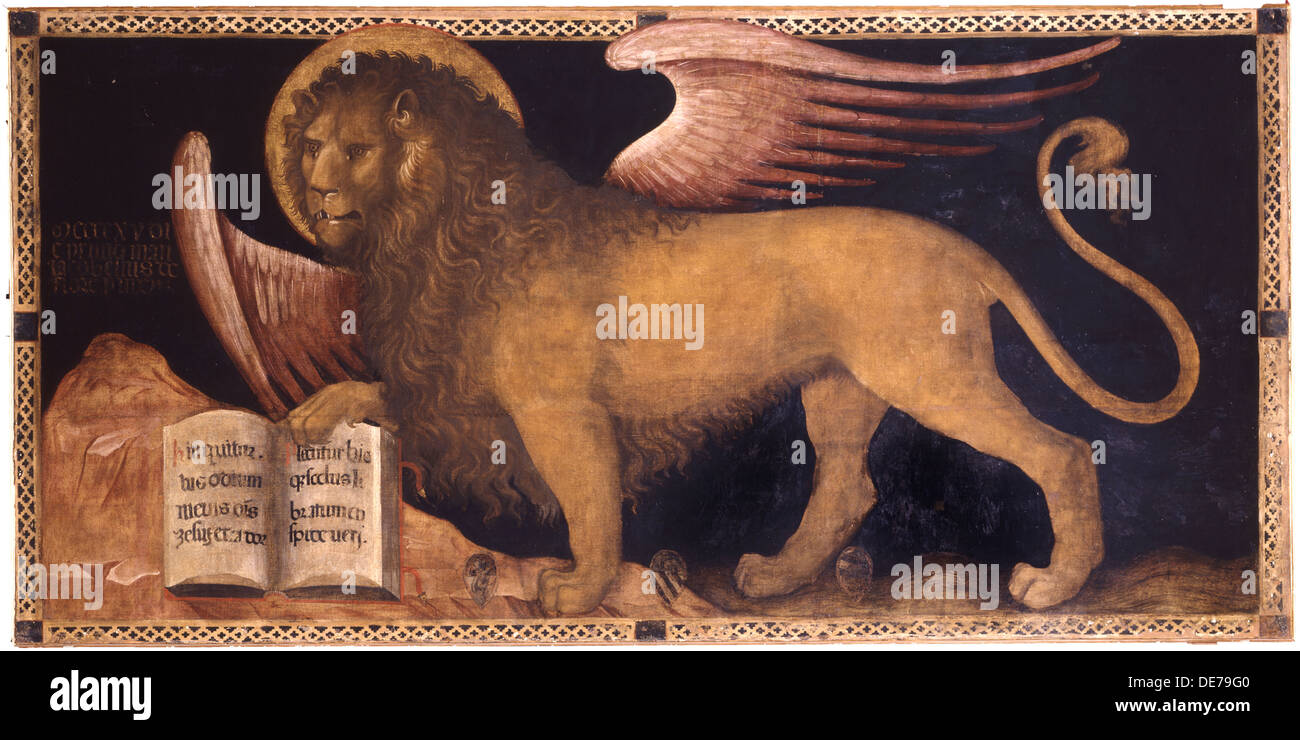 Il Leone di San Marco. Artista: Jacobello del Fiore (ca 1370 - 1439) Foto Stock