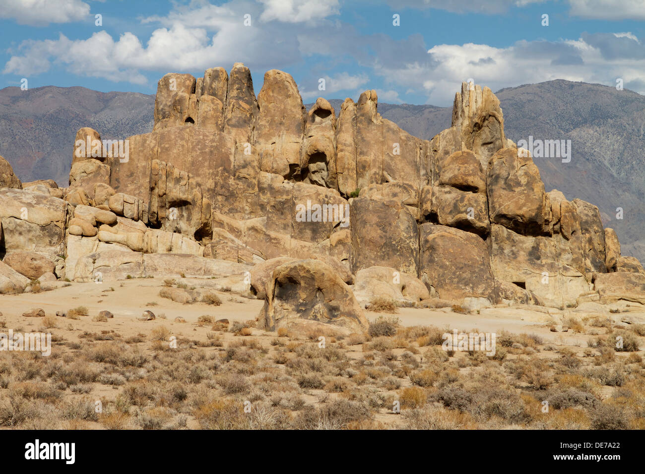 L'Alabama colline appena a ovest di Lone Pine nella Owens Valley, California Foto Stock