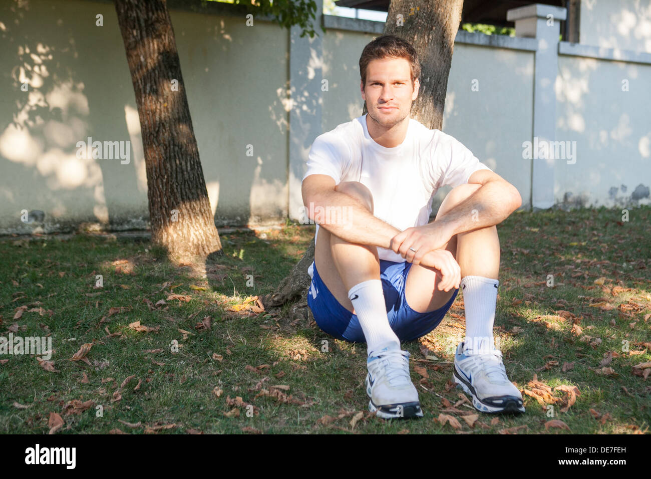 Calciatore bosniaco Asmir Begovic, che suona come un portiere di Premier League club Stoke City e la Bosnia ed Erzegovina Foto Stock