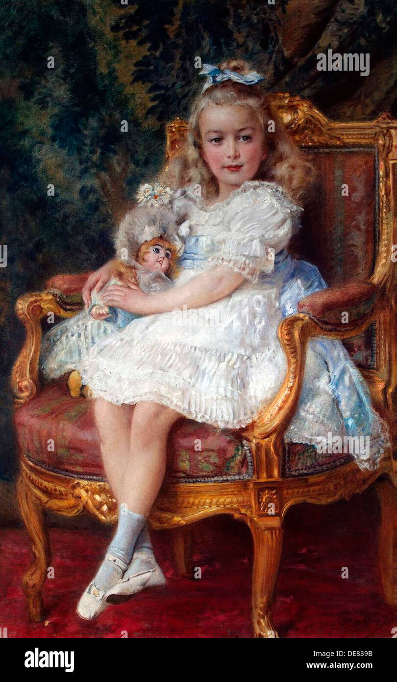 Ritratto della Granduchessa Maria Nikolaevna di Russia", (1899-1918), 1905. Foto Stock