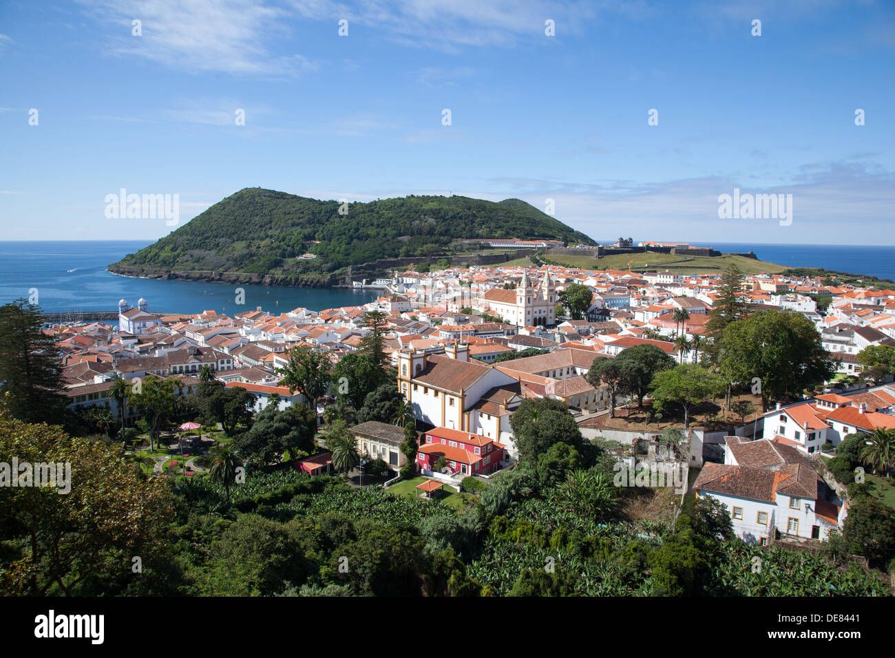 Ilha Terceira , Alto da Memória, Angra do Heroismo, Cidade Património Mundial Foto Stock