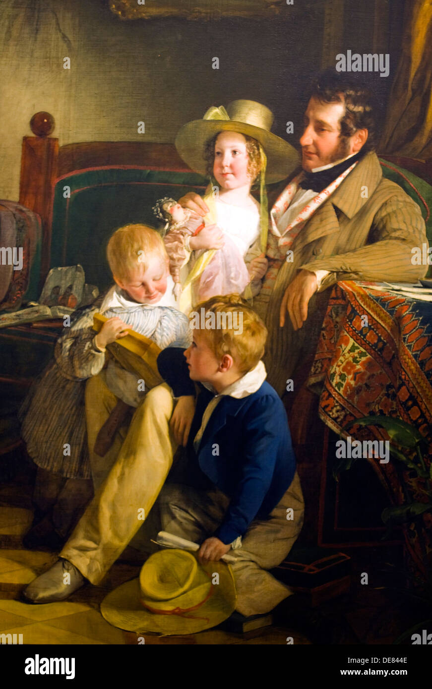 Österreich, Wien 3, Schloss Belvedere, Oberes Belvedere, Gemälde aus dem Biedermeier von Friedrich von Amerling Foto Stock