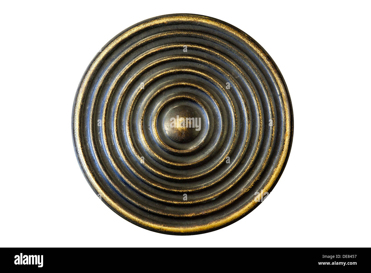 Lot De 2 Boutons Vintage En Plastique Doré Et Noir – Parfait Pour Collection Ou Couture
