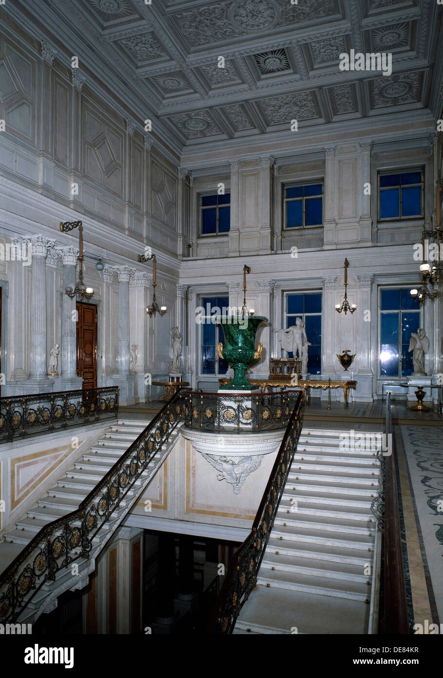 Interno del Teatro Hermitage di San Pietroburgo, Russia. Artista: sconosciuto Foto Stock