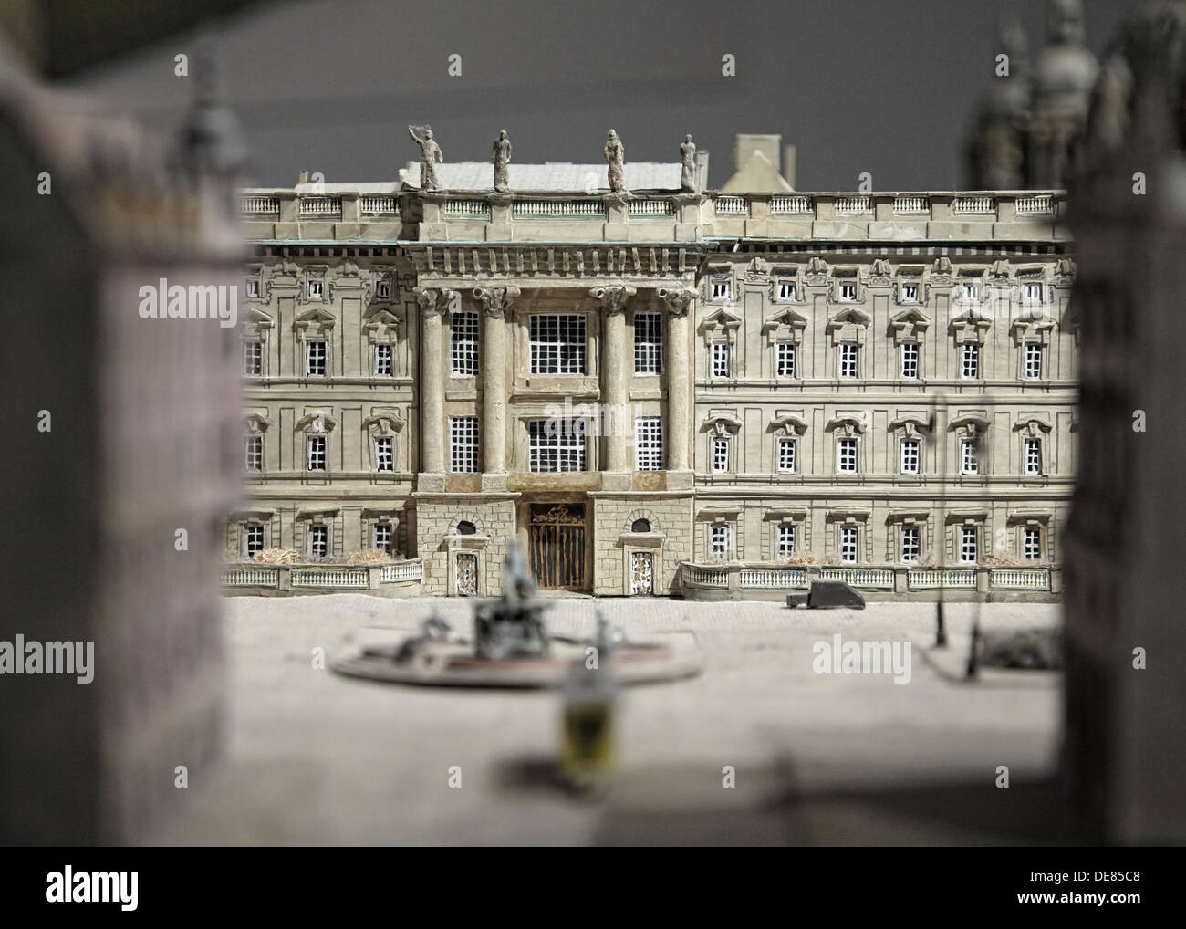 Berlino, Germania modello storico della città di Berlino Palace in Humboldt-Box Foto Stock