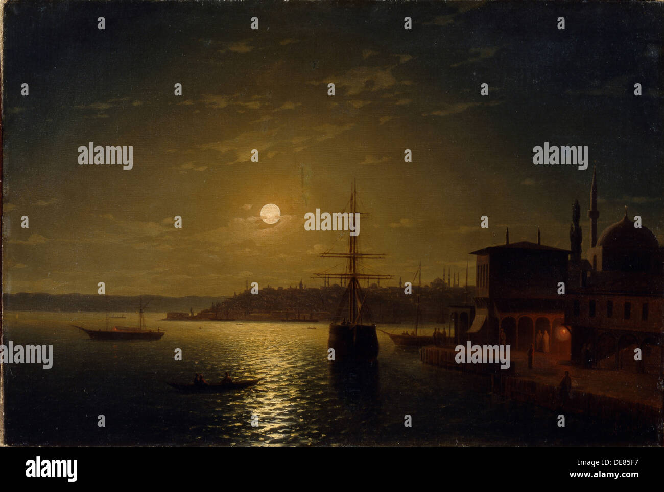 Golden Horn. Turchia, dopo il 1845. Artista: Aivazovsky Ivan Konstantinovich (1817-1900) Foto Stock